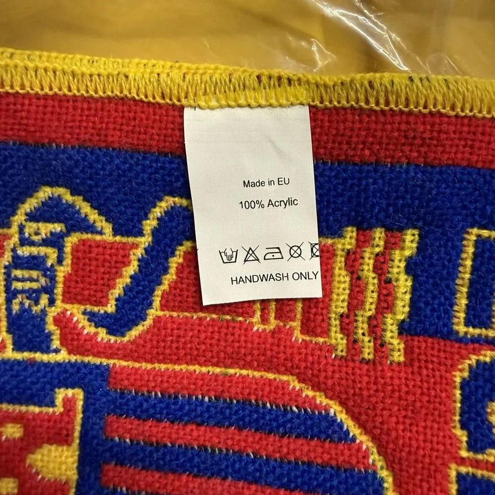 España Spain National Team Scarf World Cup Soccer Red Yellow Blue Warm NWOT